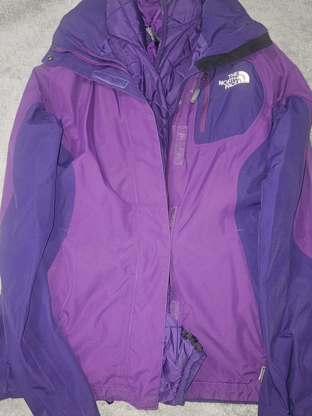 The North Face Women's Purple Hooded Insulated Jacket